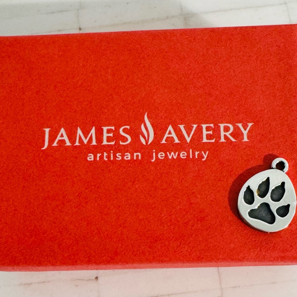 James Avery Silver Paw Print Charm
